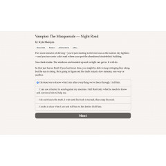 Vampire: The Masquerade — Night Road