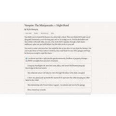 Vampire: The Masquerade — Night Road