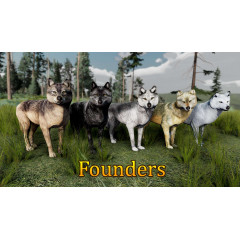 WolfQuest: Anniversary - Yellowstone Wolf Coat Pack